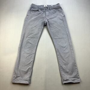 Flint And Tinder Pants Mens 28x30 Gray Chino Slim Fit Straight Leg Casual Cotton